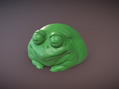  胖青蛙3d模型 