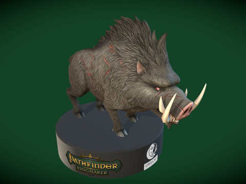  开拓者王者之师2017年野猪首领3d模型 