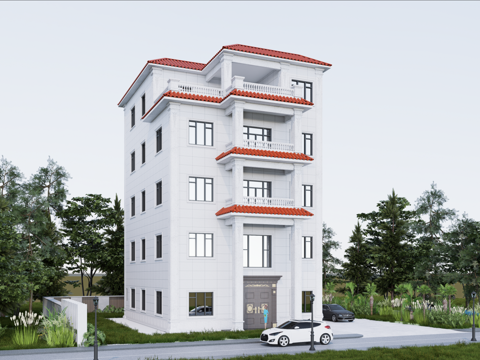 欧式别墅模型su模型