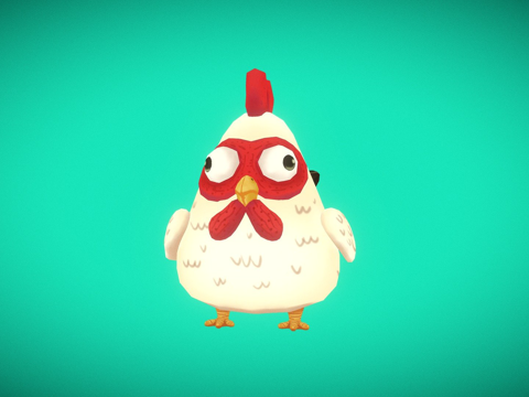  小鸡巴克3d模型 