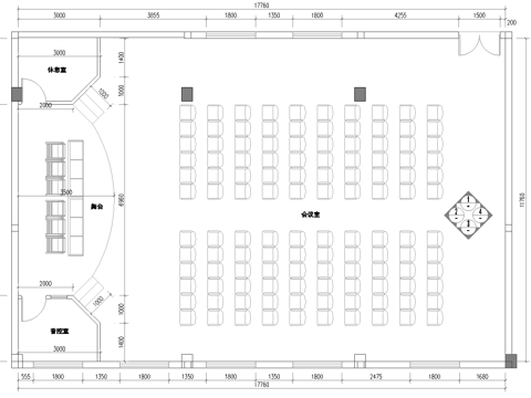 报告厅 会议室   最新全套施工图合集cad施工图