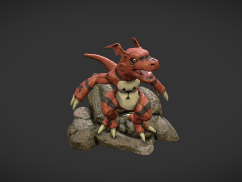  基尔兽实时姿势3d模型 