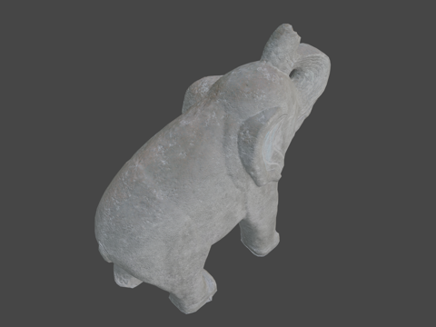  大象雕像3d模型 