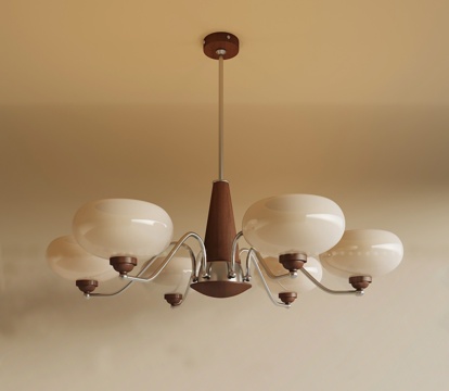  中古风吊灯3d模型 