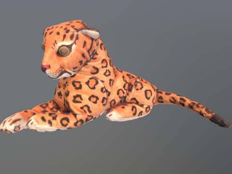  美洲豹玩具3d模型 