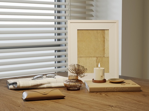  中古风饰品摆件 挂画免费3d模型 