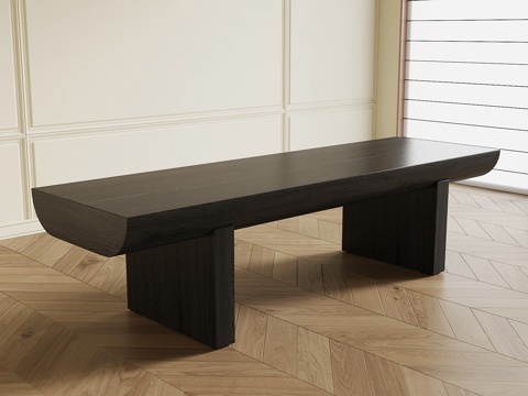  现代意式长凳3d模型 