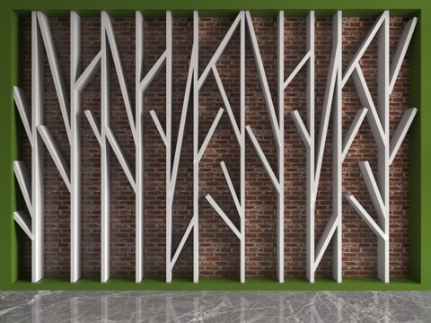  现代书柜3d模型 