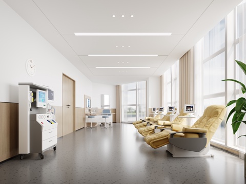  医院献血屋 诊室3d模型 