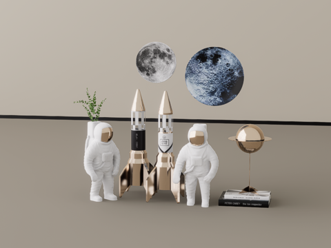 摆件组合su模型