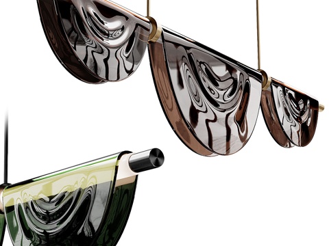  现代Civeb玻璃吊灯3d模型 