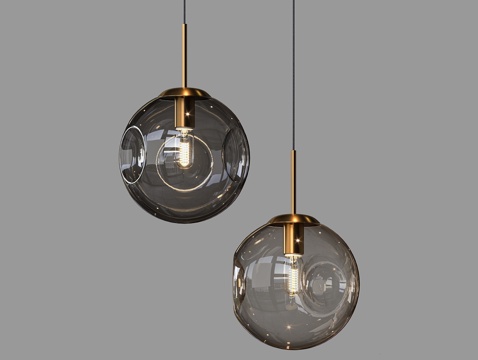  LampsShop 轻奢小吊灯3d模型 