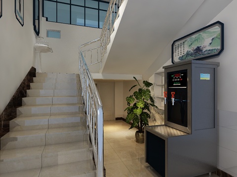  现代热水器热水炉3d模型 