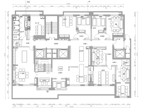 茶楼 茶馆  最新全套施工图合集cad施工图