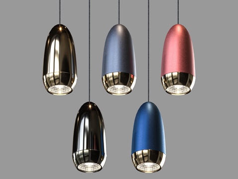  LampsShop 组合小吊灯3d模型 