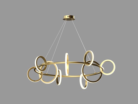  LampsShop 轻奢吊灯3d模型 