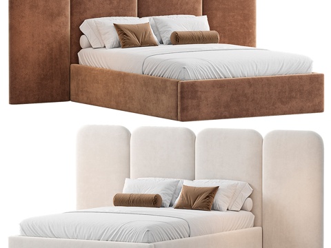  现代THE SERAPHIC双人床3d模型 