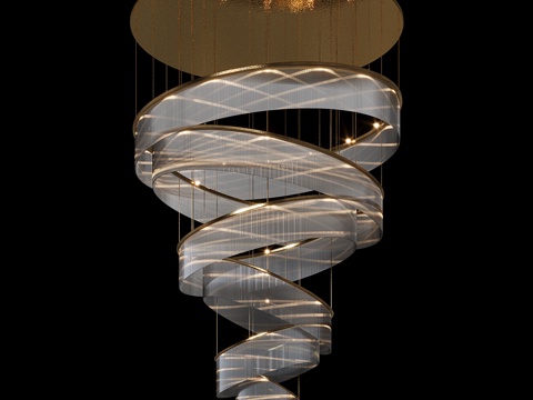  现代简约轻奢吊灯 吊灯 简约吊灯 餐厅吊灯 客厅吊灯 灯3d模型 