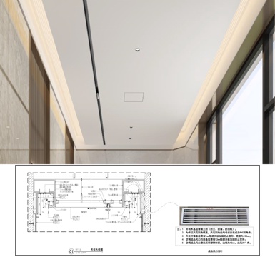 悬浮吊顶 吊顶节点 电梯厅吊顶 石膏板吊顶cad施工图