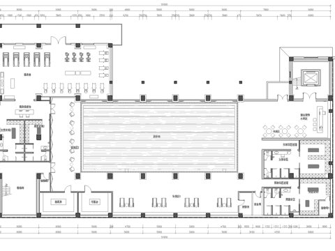 健身娱乐会所   最新平面施工图合集cad施工图