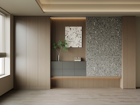 现代意式书柜su模型