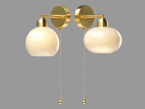  LampsShop 轻奢壁灯3d模型 
