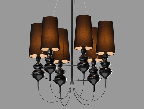 LampsShop 轻奢吊灯3d模型 