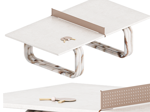  现代Kelly Wearstler的Nudo乒乓球桌3d模型 