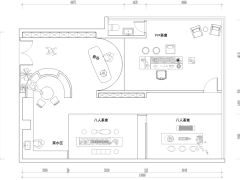 茶楼 茶馆  最新平面施工图合集cad施工图