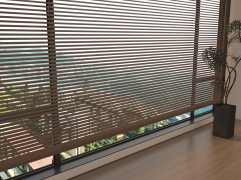  现代窗帘3d模型 