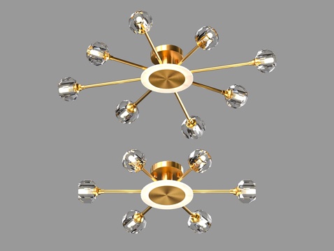  LampsShop 轻奢吊灯3d模型 