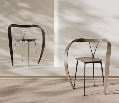 现代意式休闲椅 单人椅免费3d模型