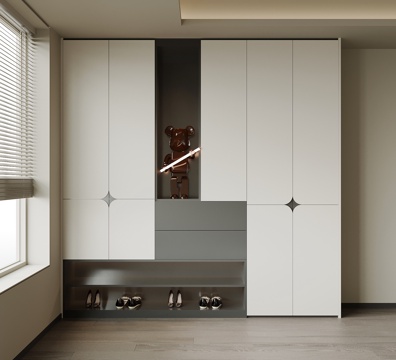  现代意式鞋柜 入户鞋柜3d模型 