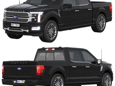  福特汽车150型号3d模型 