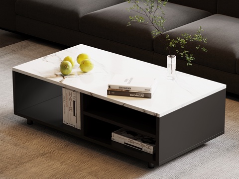  现代意式茶几3d模型 