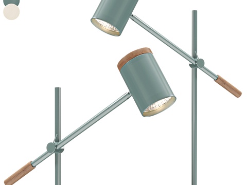  现代金属台灯3d模型 