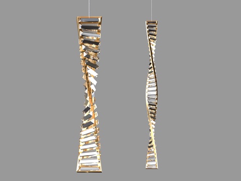  LampsShop 轻奢小吊灯3d模型 