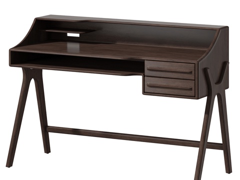  现代Ethnicraft办公桌3d模型 