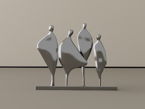 雕塑摆件su模型