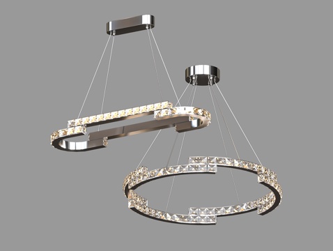  LampsShop 轻奢吊灯3d模型 