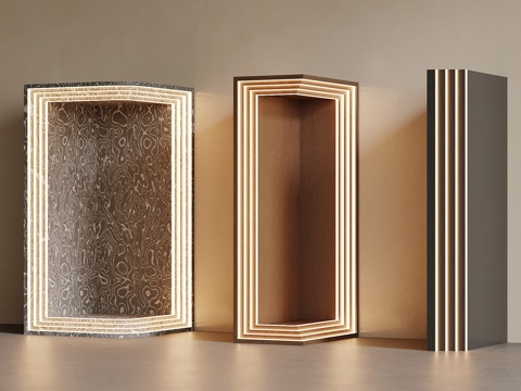 现代叠层造型su模型