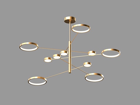  LampsShop 轻奢吊灯3d模型 