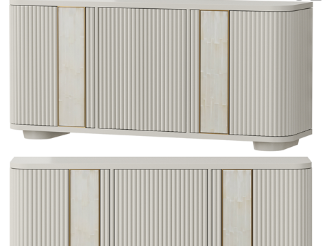  Baker现代边柜储物柜3d模型 