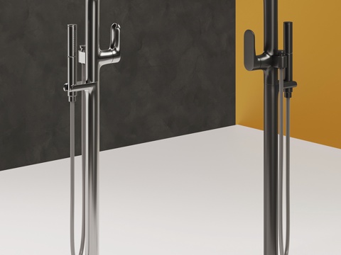 现代水龙头 浴缸水龙头su模型