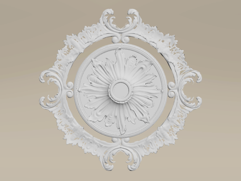 法式复古灯盘su模型