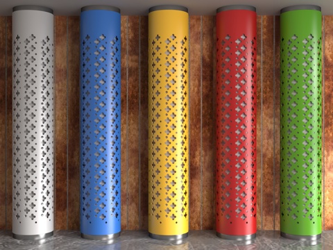  现代柱子3d模型 