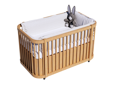 婴儿床 儿童床su模型