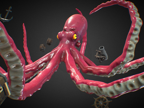  掘墓者生物3d模型 