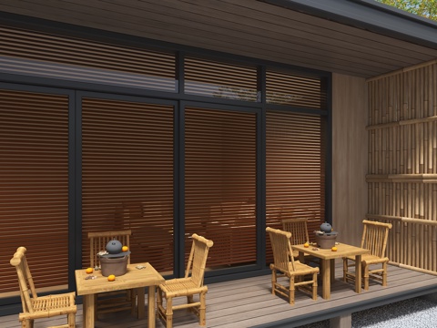  现代玻璃隔断3d模型 