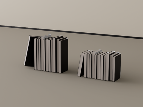  书籍摆件su模型 